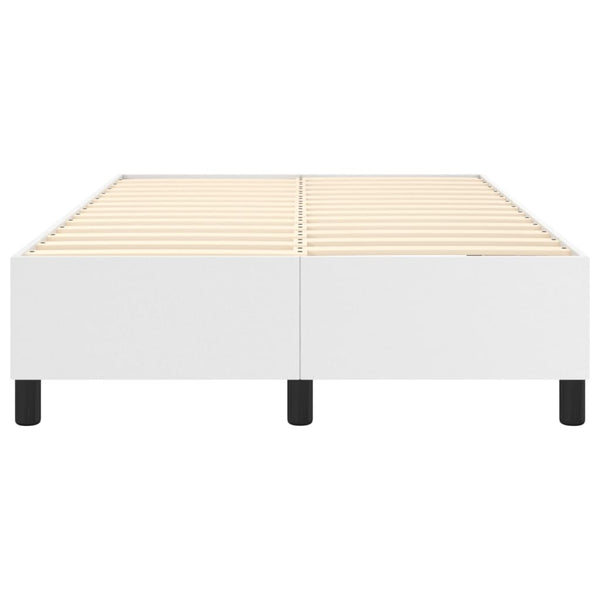 Boxspringbettgestell Weiß 120x200 cm Kunstleder