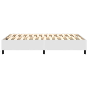 Boxspringbettgestell Weiß 120x200 cm Kunstleder
