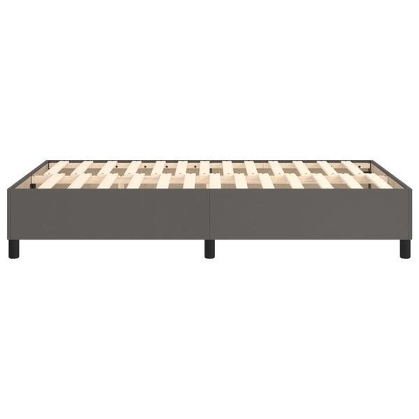 Boxspringbettgestell Grau 120x200 cm Kunstleder