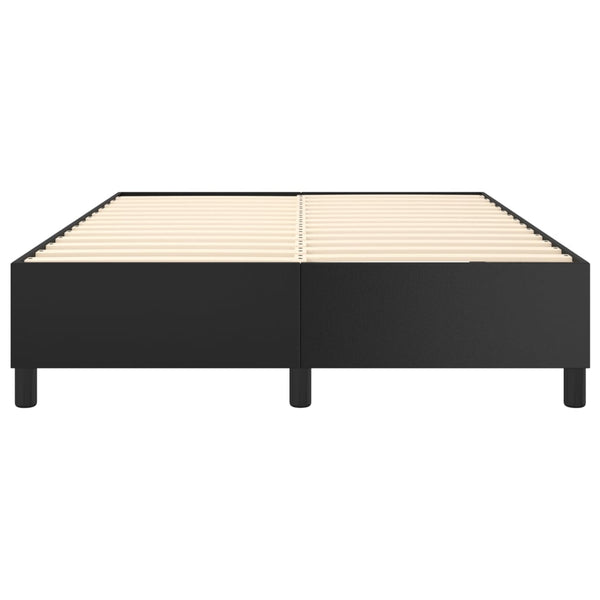 Boxspringbettgestell Schwarz 140x200 cm Kunstleder