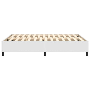 Boxspringbettgestell Weiß 140x200 cm Kunstleder