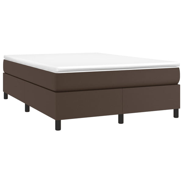 Boxspringbettgestell Braun 140x200 cm Kunstleder