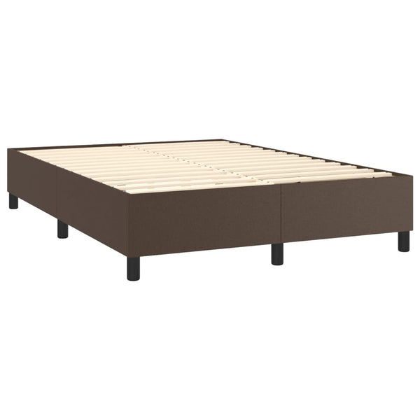Boxspringbettgestell Braun 140x200 cm Kunstleder