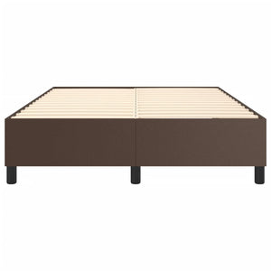 Boxspringbettgestell Braun 140x200 cm Kunstleder