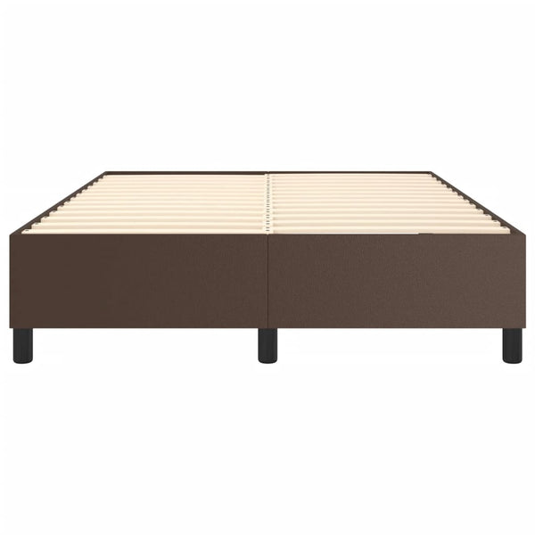 Boxspringbettgestell Braun 140x200 cm Kunstleder