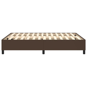 Boxspringbettgestell Braun 140x200 cm Kunstleder