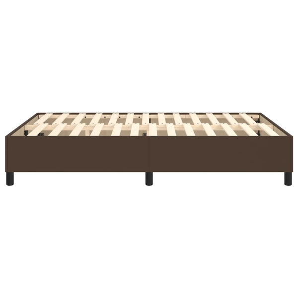 Boxspringbettgestell Braun 140x200 cm Kunstleder