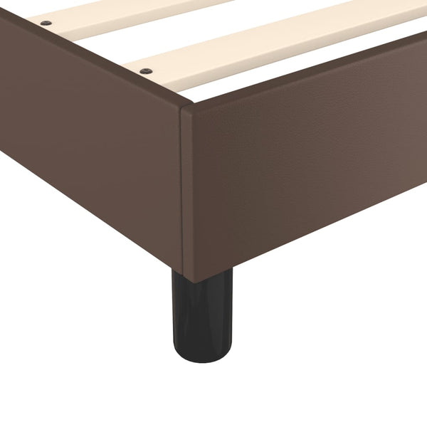 Boxspringbettgestell Braun 140x200 cm Kunstleder