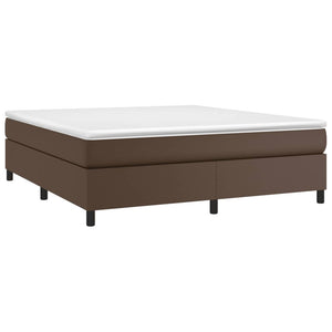 Boxspringbettgestell Braun 160x200 cm Kunstleder