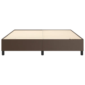 Boxspringbettgestell Braun 160x200 cm Kunstleder
