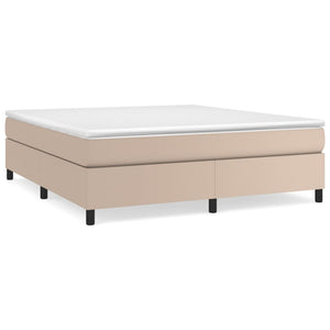 Boxspringbettgestell Cappuccino-Braun 160x200 cm Kunstleder
