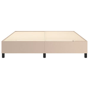 Boxspringbettgestell Cappuccino-Braun 160x200 cm Kunstleder