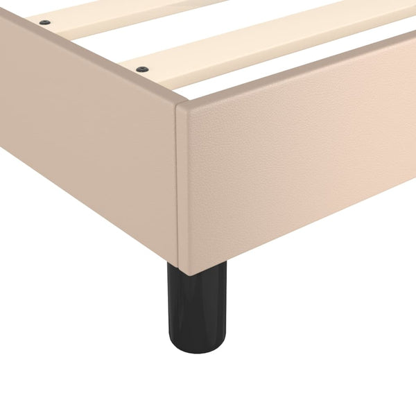 Boxspringbettgestell Cappuccino-Braun 160x200 cm Kunstleder