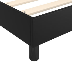 Boxspringbettgestell Schwarz 180x200 cm Kunstleder