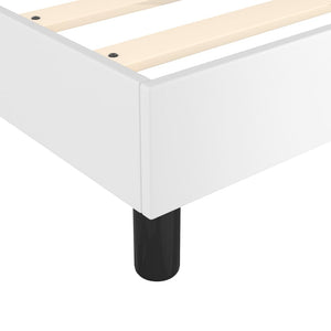 Boxspringbettgestell Weiß 180x200 cm Kunstleder
