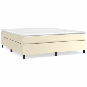 Boxspringbettgestell Creme 180x200 cm Kunstleder