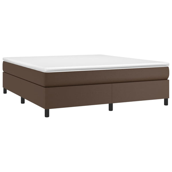 Boxspringbettgestell Braun 180x200 cm Kunstleder
