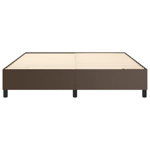 Boxspringbettgestell Braun 180x200 cm Kunstleder