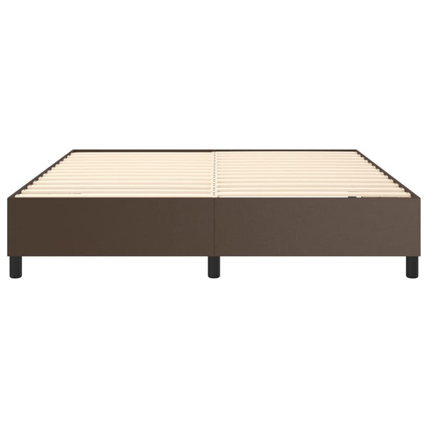 Boxspringbettgestell Braun 180x200 cm Kunstleder