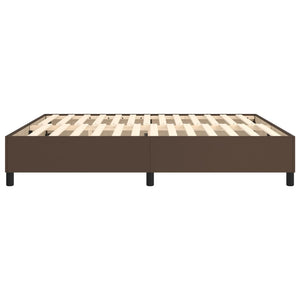 Boxspringbettgestell Braun 180x200 cm Kunstleder
