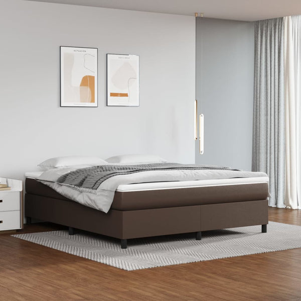Boxspringbettgestell Braun 180x200 cm Kunstleder