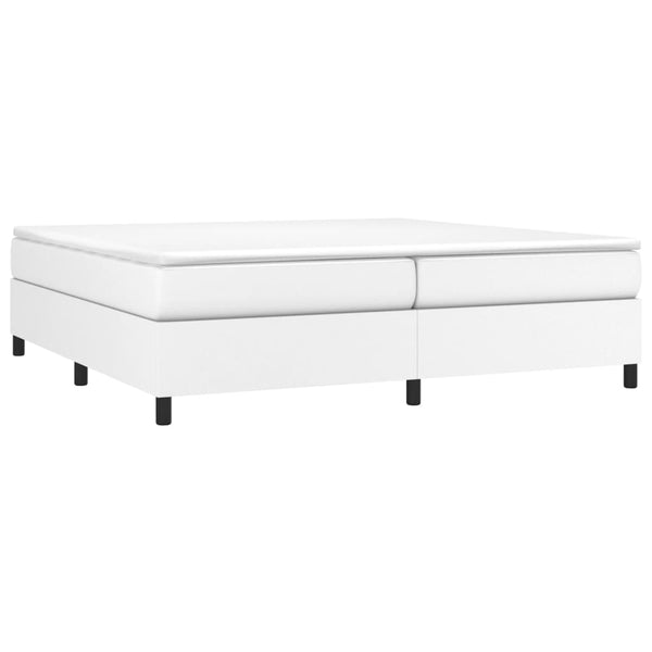 Boxspringbettgestell Weiß 200x200 cm Kunstleder