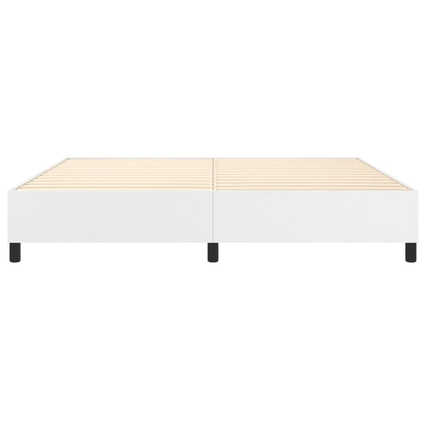 Boxspringbettgestell Weiß 200x200 cm Kunstleder