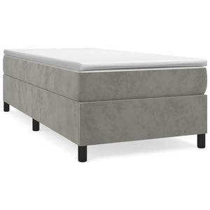 Boxspringbettgestell Hellgrau 80x200 cm Samt