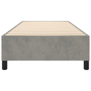 Boxspringbettgestell Hellgrau 80x200 cm Samt