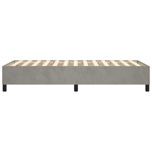 Boxspringbettgestell Hellgrau 80x200 cm Samt
