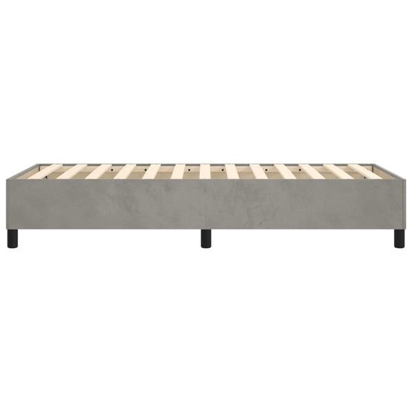 Boxspringbettgestell Hellgrau 80x200 cm Samt