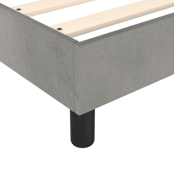 Boxspringbettgestell Hellgrau 80x200 cm Samt