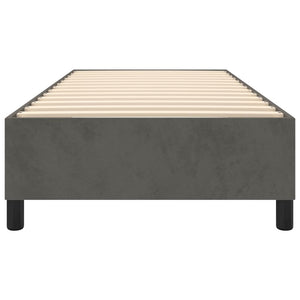 vidaXL Dark Grey Box Spring Bed Frame 80x200 cm Velvet