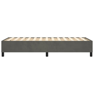 vidaXL Dark Grey Box Spring Bed Frame 80x200 cm Velvet