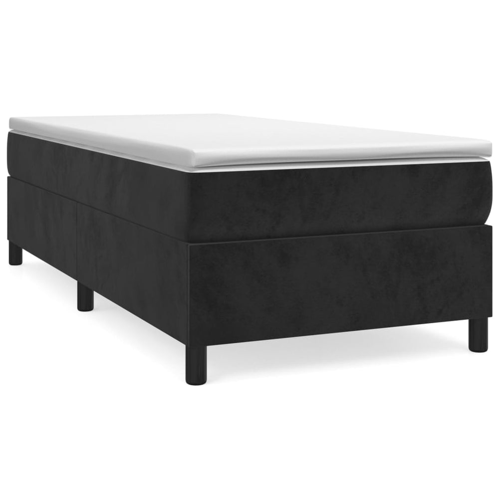 vidaXL Cadre de lit pour sommier tapissier noir 80x200 cm velours