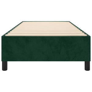 vidaXL Dark Green Box Spring Bed Frame 80x200 cm Velvet
