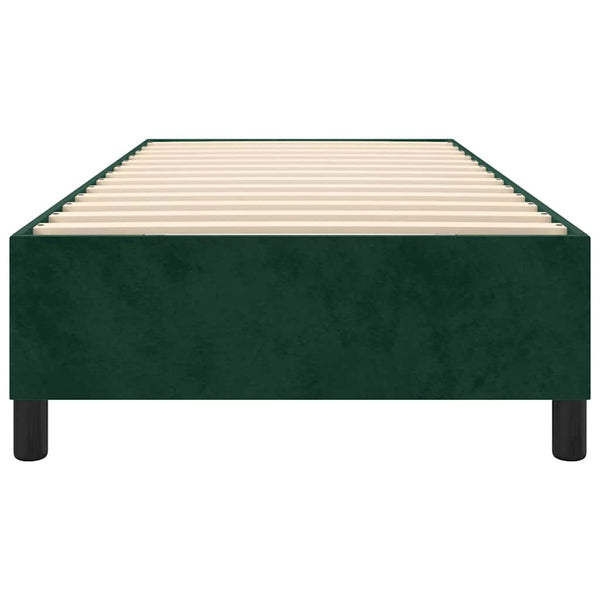 vidaXL Dark Green Box Spring Bed Frame 80x200 cm Velvet