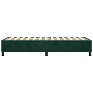 vidaXL Dark Green Box Spring Bed Frame 80x200 cm Velvet