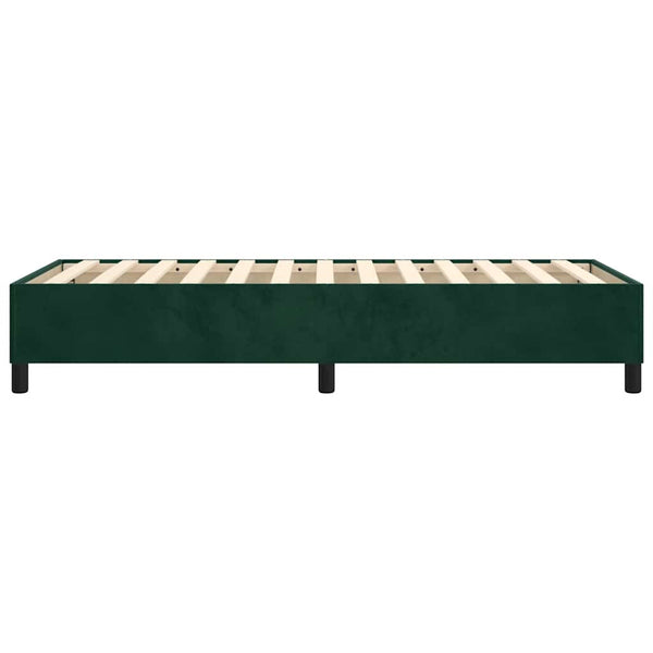 vidaXL Dark Green Box Spring Bed Frame 80x200 cm Velvet