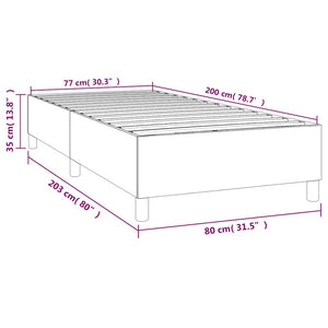 vidaXL Dark Green Box Spring Bed Frame 80x200 cm Velvet