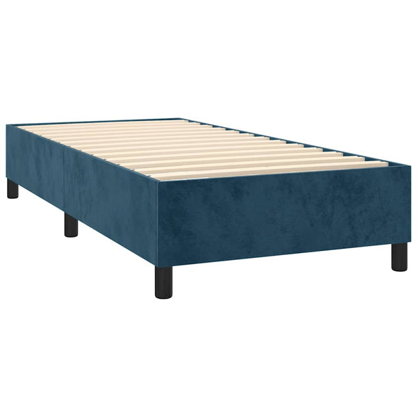 Boxspringbettgestell Dunkelblau 80x200 cm Samt