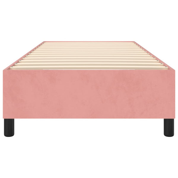 vidaXL Cadre de lit double rembourré rose 80x200 cm velours