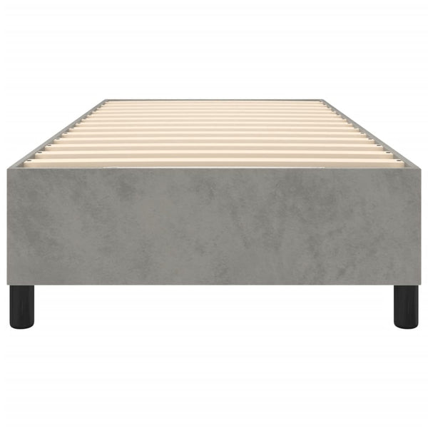 Boxspringbettgestell Hellgrau 90x190 cm Samt