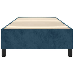 Boxspringbettgestell Dunkelblau 90x190 cm Samt
