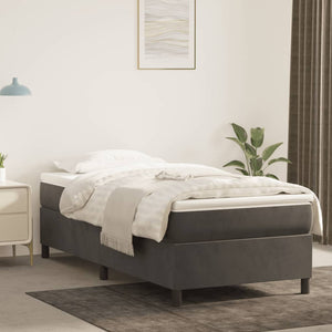 Boxspringbettgestell Dunkelgrau 90x200 cm Samt