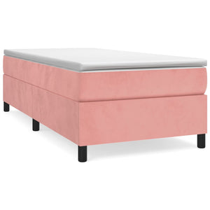 vidaXL Cadre de lit pour sommier tapissier rose 90x200 cm velours
