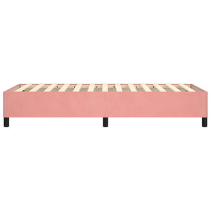 vidaXL Cadre de lit pour sommier tapissier rose 90x200 cm velours