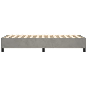 Boxspringbettgestell Hellgrau 100x200 cm Samt