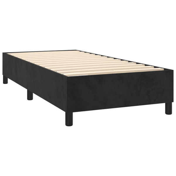 Boxspringbettgestell Schwarz 100x200 cm Samt