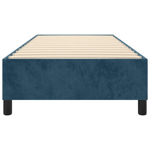 Boxspringbettgestell Dunkelblau 100x200 cm Samt